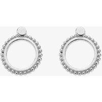 ChloBo Sterling Silver New Moon Circle Stud Earrings SEST3390