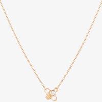 Rose Gold Plated Cubic Zirconia Tiny Bee Necklace BF1-RGP-CZ
