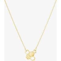 Yellow Gold Plated Large Bee Necklace BFL2-YGP