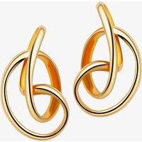 Fei Liu Serenity Gold Plated Twist Stud Earrings SER-925G-203-0000