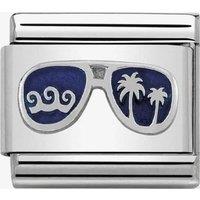 Nomination CLASSIC Silvershine Symbols Blue Miami Sunglasses Charm 330202/48