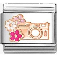 Nomination CLASSIC Rose Gold Floral Camera Charm 430202/31