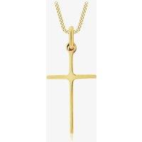 9ct Plain Cross Pendant and Necklace CR243/CN02518