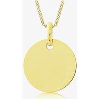 9ct Small Plain Disc Pendant FA592/CN02518