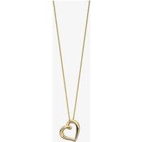 9ct Yellow Gold Open Heart Pendant GP2173 GN141