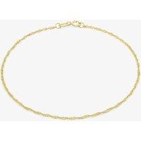 9ct Yellow Gold 9 Inch Twist Curb Chain Anklet 1.23.0464