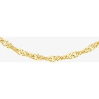 9ct Yellow Gold 46cm Diamond-Cut Twisted Curb Chain 1.13.0464-46