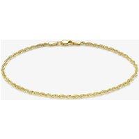 9ct Yellow Gold 7.5 Inch Rope Chain Bracelet 1.29.8472