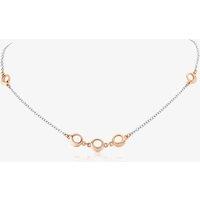 9ct Two Tone Circle Necklet CN944-17