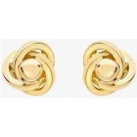 9ct Yellow Gold 5mm Knot And Ball Stud Earrings 1.55.0443