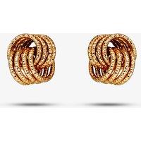 9ct Yellow Gold Textured Knot Stud Earrings GE2270