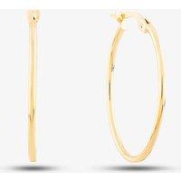 9ct Yellow Gold Oval Hoop Earrings ST-ER584