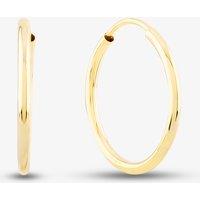 9ct Yellow Gold Sleeper Hoop Earrings GE2216