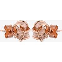 9ct Rose Gold Knot Stud Earrings E39-5009-R