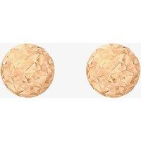 9ct Rose Gold 4mm Faceted Ball Stud Earrings 5.55.8009