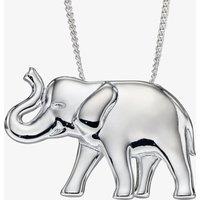Sterling Silver Elephant Necklace P4929 N2326