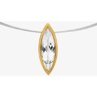 Bastian Two Colour Marquise Clear Crystal Pendant Only 12622