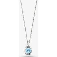 Silver Blue Topaz Necklace GK-P146T