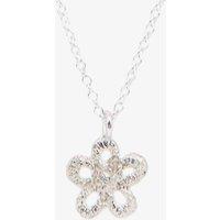 Sterling Silver Antique Lace Daisy Pendant Necklace ALN01