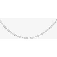 Sterling Silver 50cm Twisted Herringbone Chain Necklace 8.19.3670