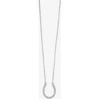 Ladies Silver Horse Shoe Necklace N4318C