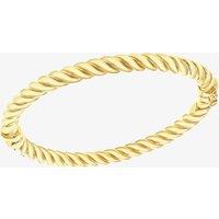 LUXE Silver Gold Plated Twisted Bangle 8.92.0552