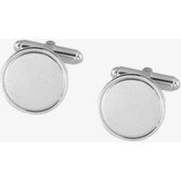 Sterling Silver Round Edged Toggle Cufflinks LH42 RD/L