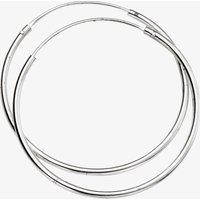 Sterling Silver 30mm x 1.5mm Hoop Earrings H244