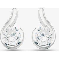 Cubic Zirconia Set Silver Earrings GK-E436C