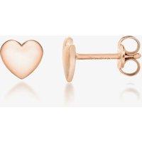 Rose Gold-Plated Silver Mini Heart Stud Earrings 8.55.6739