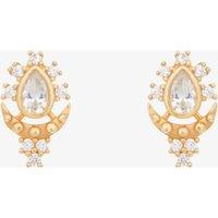 V Jewellery Roma Gold Plated Stud Earrings 3212