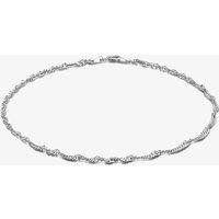 Sterling Silver 23cm Twisted Curb Chain Anklet 8.23.0474