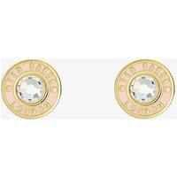 Ted Baker CHERELLE Pink & Crystal Button Stud Earrings TBJ3769-02-292