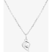 Fleur Kids Sterling Silver Best Friends Heart Necklace THB000204