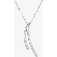 Silver Sparkle Silver V-Link Pendant P3291C(T)