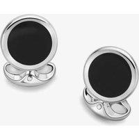 Deakin and Francis Round Onyx Cufflinks L0613X0001