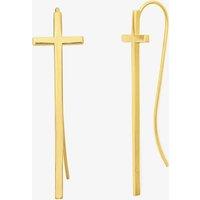 ALEX AND ANI Gold Plated Cross Drop Earrings PC17ECRS01G