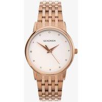 Sekonda Ladies Watch White Dial and Rose Gold Bracelet 2435