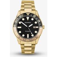 Sekonda Dive Ocean Gold Plated Black Watch 30198