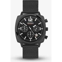 Sekonda Mens Airborne Black Chronograph Watch 30102