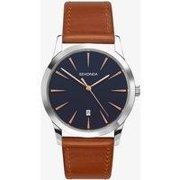 Sekonda Classic Navy & Brown Watch 1559