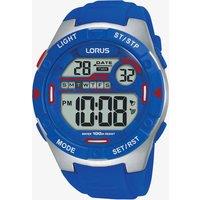 Lorus Sports Blue Digital Rubber Strap Watch R2301NX9