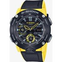 Casio G-Shock Classic Carbon Dual Display Yellow Plastic Strap Watch GA-2000-1A9ER