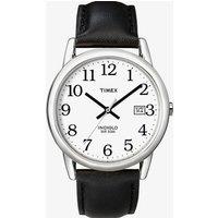 Timex Mens Easyreader White Dial & Black Strap Watch T2H281D7