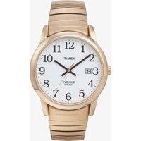 Timex Mens Easy Reader Gold Plated Watch T2H301