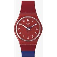Swatch Mens Colore Blocco Blue Red White Watch SO28R112