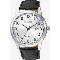 Citizen Mens Corso Black Leather Strap Watch AW1231-07A