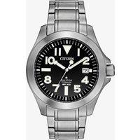 Citizen Mens Promaster Tough Super Titanium Black Date Dial Bracelet Watch BN0118-55E