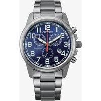 Citizen Eco-Drive Military Blue Bracelet Watch AT0200-56L