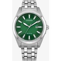 Citizen Mens Eco-Drive Green Dial Watch BM7530-50X